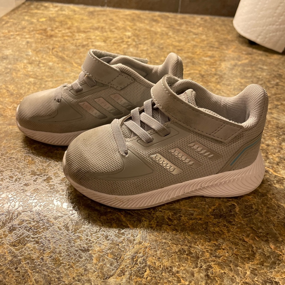 Toddler size 6, Adidas shoes. Only worn 2 times